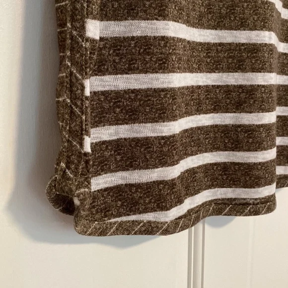 Chico’s striped, cap-sleeve t-shirt. Size 2 (10/L). - Picture 3 of 8